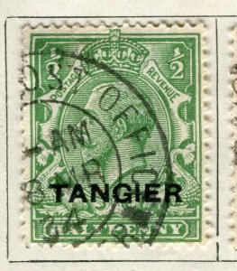 MOROCCO AGENCIES; 1925 early GV Tangier issue fine used 1/2d. value