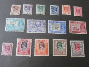 Burma 1947 Sc 70-84 set MNG