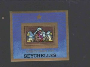 SEYCHELLES #445 1979 CHRISTMAS MINT VF NH O.G S/S aa