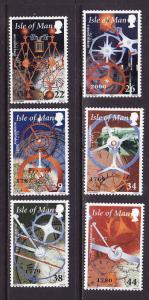 Isle of Man-Sc#851-6-unused NH set-History of Time-2000-