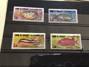 UMM Al Qiwain fishes   stamps Ref A4763