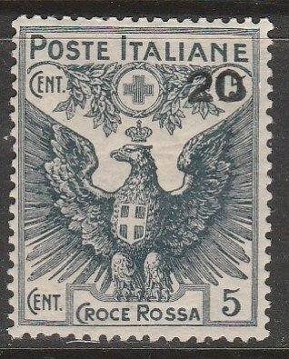 Italy B4, 20¢ ON 15¢+5¢ SURCHARGED SEMI-POSTAL. MINT, NH. VF. (108)