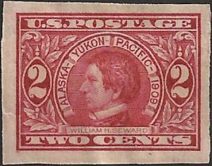 # 371 Mint Hinged Carmine William H. Seward