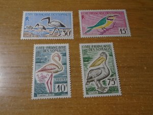 Birds : Somali Coast  #  283-86  MNH