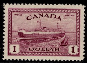 CANADA GVI SG406, $1 purple, M MINT. Cat £23.