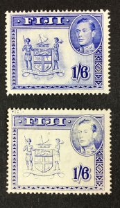 MOMEN: FIJI SG #263a VAR. PARTLY MISSING SHADING MINT OG H LOT #68346*