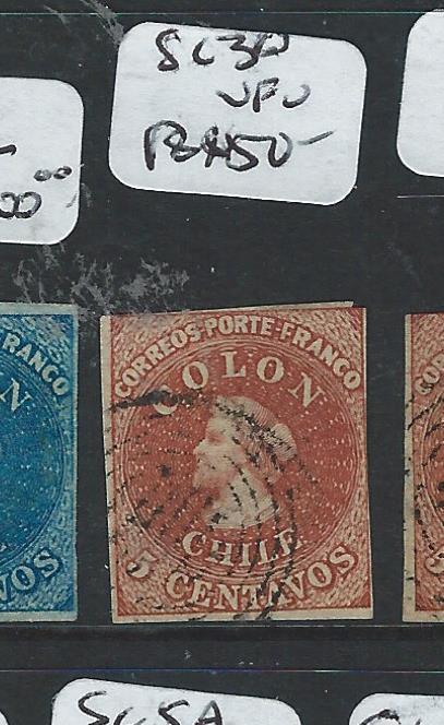 CHILE (P2006B) COLUMBUS 5C SC3A        VFU  STAMP 15/3