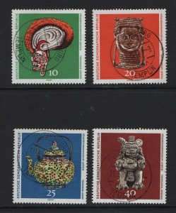 German Democratic Republic DDR #1258-1261  cancelled 1971 ethnological museum