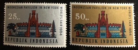 Indonesia Scott#643-644 Unused NH  VF Cat. $1.10