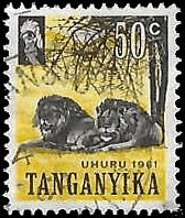 TANGANYIKA   #50 USED (1)