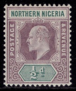 NORTHERN NIGERIA EDVII SG10, ½d dull purple & green, LH MINT.