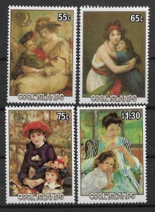 1985 Cook Islands 866-9 International Youth Year/Paintings MNH C/S of 4