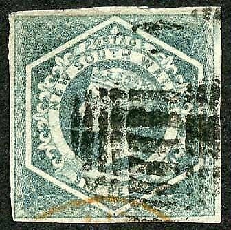 New South Wales SG90 6d greyish-green Cat 38 pounds 