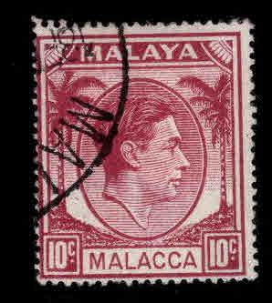 Malaya Malacca Scott 9 Used stamp