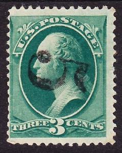 Scott 184, Used, \5\ Rate Mark Fancy Cancel