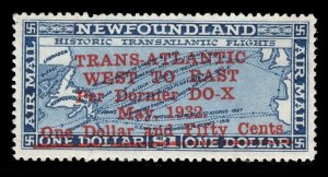 MOMEN: NEWFOUNDLAND SC #C12i 1932 SLANTING SURCHARGE MINT OG NH LOT #67513*