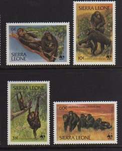 Sierra leone 1983 Sc 586-9 WWF set MNH