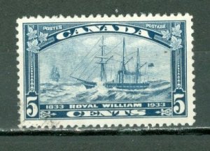 CANADA 1933 SHIP-ROYAL WILLIAM #204 VF USED...$4.50