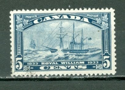 CANADA 1933 SHIP-ROYAL WILLIAM #204 VF USED...$4.50