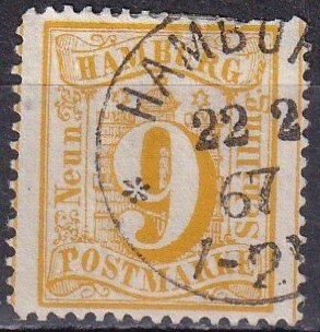 Hamburg #21   F-VF Used CV $2000.00  (Z6367)