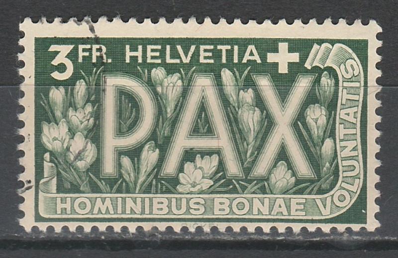 SWITZERLAND 1945 PEACE 3FR USED 