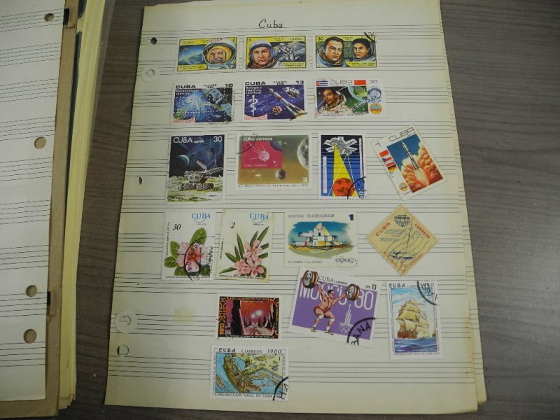 CUBA, 100s & 100s of Stamps mostly hinged on Scott pages