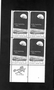 1371 Apollo 8, MNH LL-ZIP block blk/4
