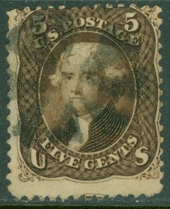 EDW1949SELL : USA 1863 Scott #76 Used. Catalog $120.00.