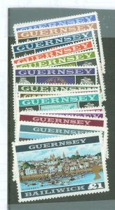 Guernsey #8-23 Mint (NH) Single (Complete Set)