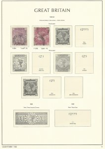 Great Britain Stamp Collection on Lighthouse Page 1883-84, #96, 108 SCV $415