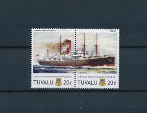 [81233] Tuvalu 2011 Ships Boats Dorset Ocean Liners Federal Pair MNH