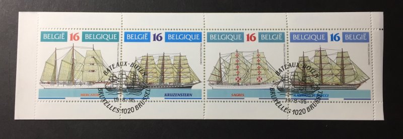 Belgium 1995 #1593a Unfolded booklet, Used/First day cancel