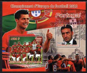 MALI - 2012 - European Football, Portugal - Perf 2v Sheet - MNH - Private Issue