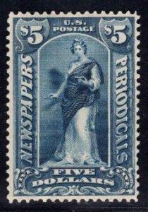 MOMEN: US STAMPS #PR121 $5 NEWSPAPER MINT OG H $40 LOT #84360-8