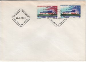 Finland 1973 FDC Sc 527-528 Nordic House, Reykjavik Nordic Cooperation