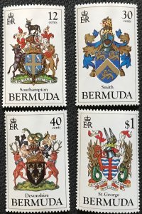 Bermuda #457-460 MNH 4 Singles Arms of Sir Edward Sandys L27