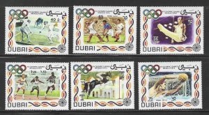 Dubai MNH sc# 156-8 C65-7 Olympics