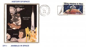 US History of Space Animals in Space 1979 Western Silk Cover
