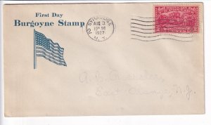 U.S.: Sc #644, Burgoyne Campaign, FDC Cachet, Syracuse, NY 1927 (F32594)