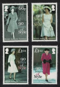 BAT Queen Elizabeth II '90 Years of Style' 4v 2016 MNH SG#680-683