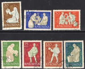 Thematic stamps romania 1960 vineyards 2803/9 used