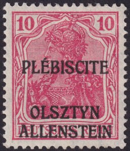 Allenstein 1920 'Plebiscite' Issue; #1-#14 (Not including #4) (21 pcs)