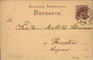 Germany, Government Postal Card