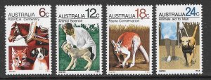 AUSTRALIA 1971 Prevention of Cruelty to Animals Set Sc 500-503 MNH