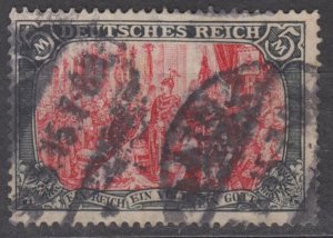 Germany Scott #95 1905 Used - 26x17 holes