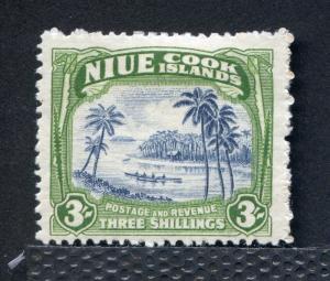 Niue Scott 75 3 Shilling 1938 Mint Hinged