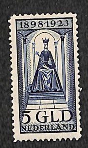 Netherlands 1923, 5gld, Stamp out of set, MNH