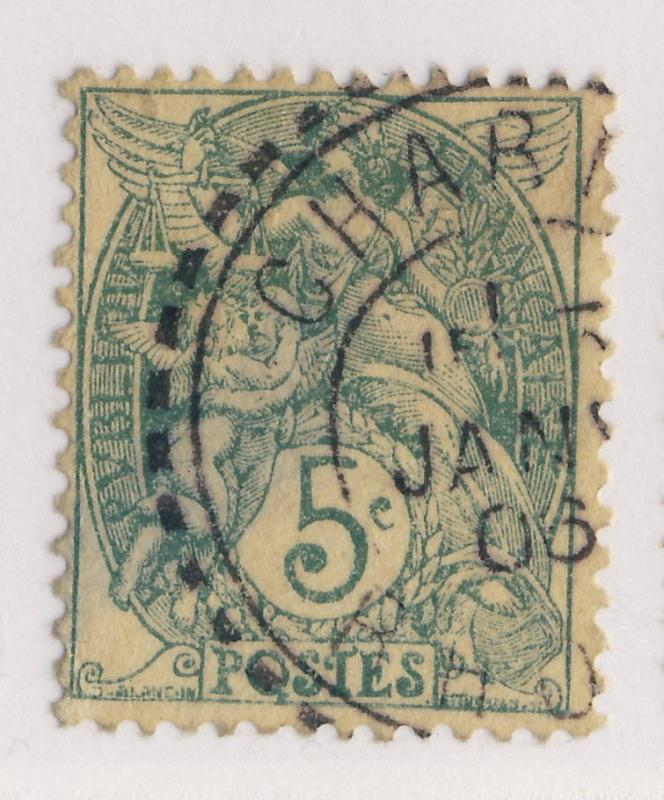 FRANCE - 1906 - CàD FACTEUR-BOÎTIER T.1884  CHARNAY / RHONE  sur n°111