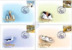 Postage stamps of Ukraine (local) FDC-Set. Birds.