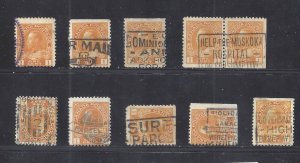 CANADA # 105 SELECTION OF USED CANCELLATIONS BS27447